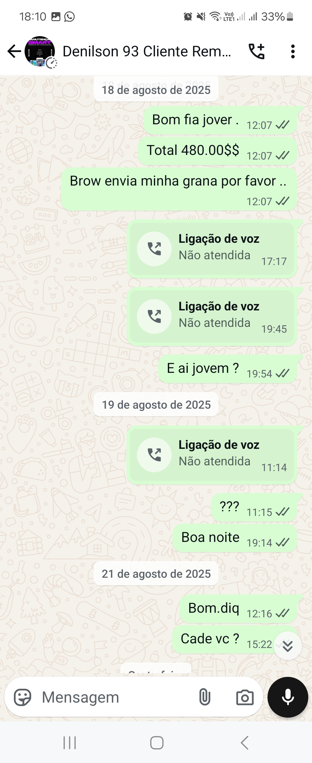 Denilson manutençao smart